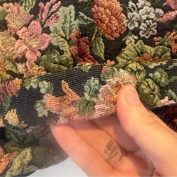vintage 90s floral tapestry vest - Picture 5 of 6